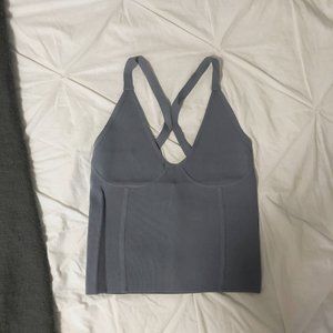 Zara Knit Blue Crop Top